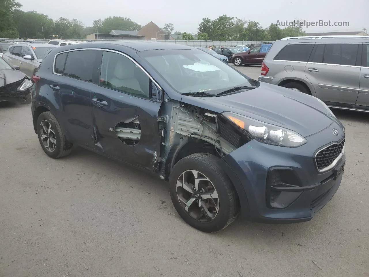 2020 Kia Sportage Lx Синий vin: KNDPM3AC7L7765635