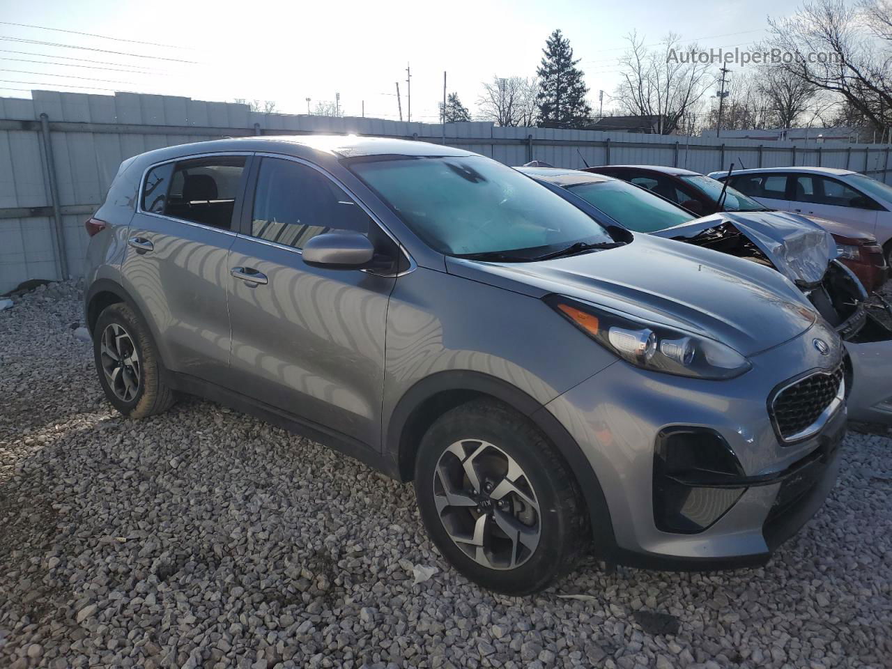 2020 Kia Sportage Lx Silver vin: KNDPM3AC7L7815241