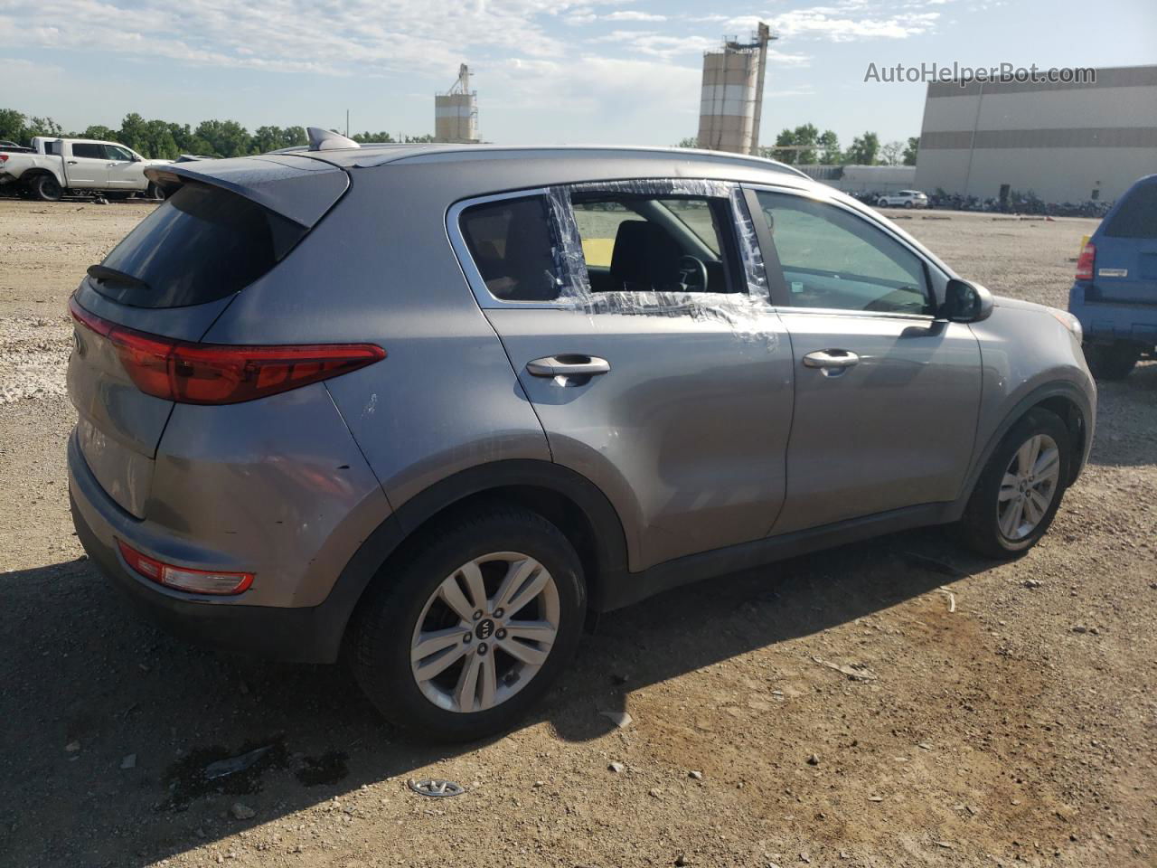 2017 Kia Sportage Lx Silver vin: KNDPM3AC8H7079515