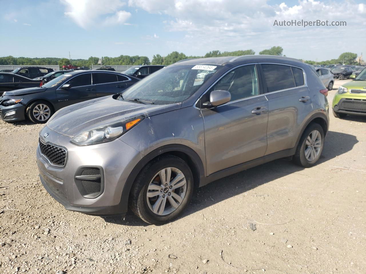 2017 Kia Sportage Lx Silver vin: KNDPM3AC8H7079515