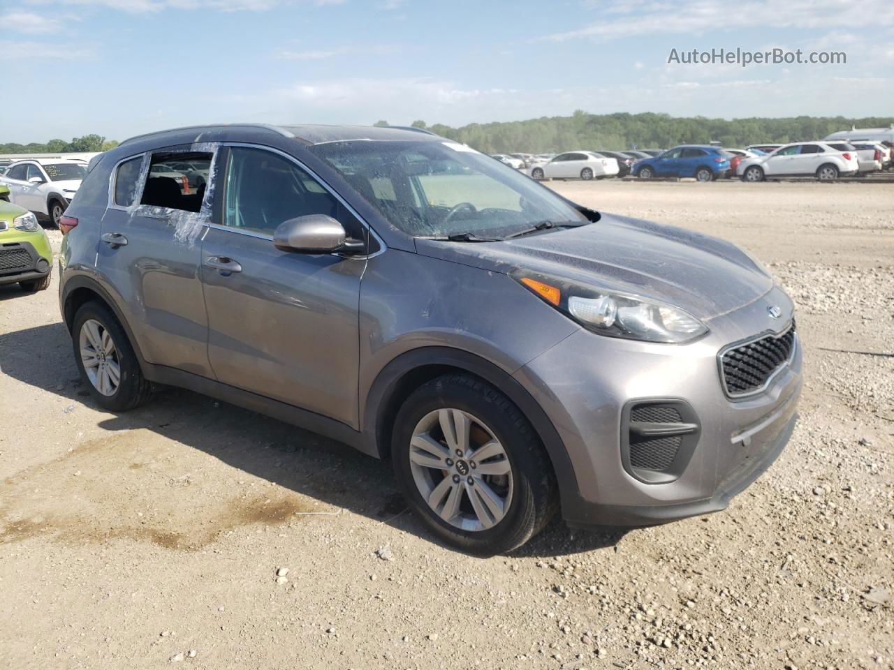 2017 Kia Sportage Lx Silver vin: KNDPM3AC8H7079515