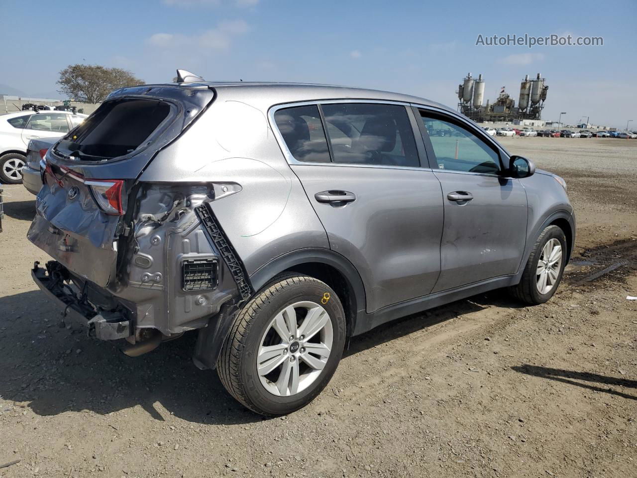 2017 Kia Sportage Lx Gray vin: KNDPM3AC8H7153371