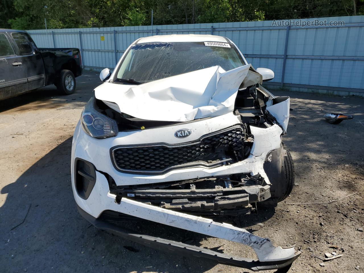 2017 Kia Sportage Lx White vin: KNDPM3AC8H7193434