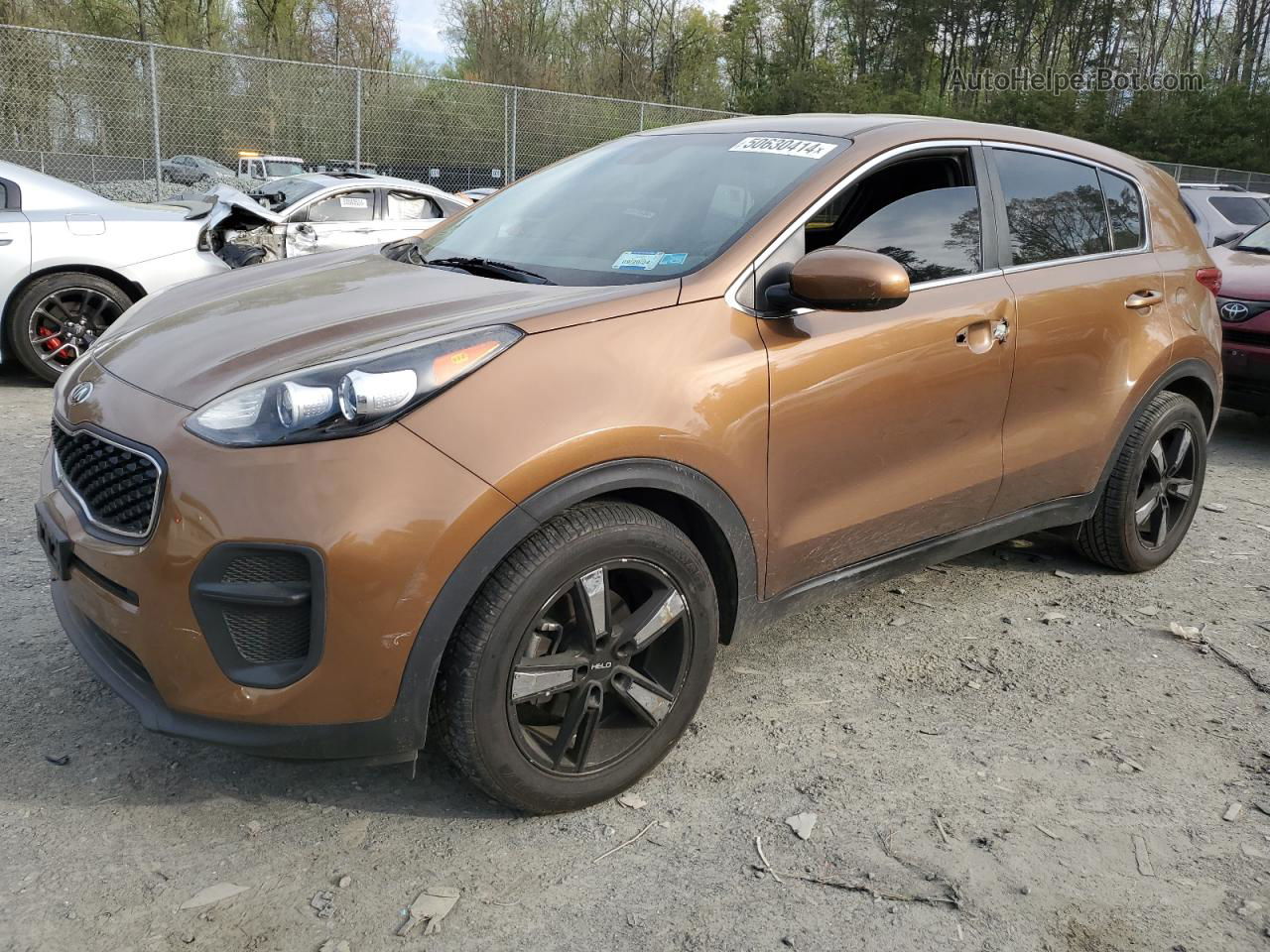 2017 Kia Sportage Lx Brown vin: KNDPM3AC8H7235679