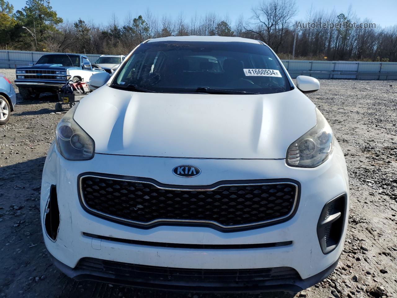 2017 Kia Sportage Lx White vin: KNDPM3AC8H7269394