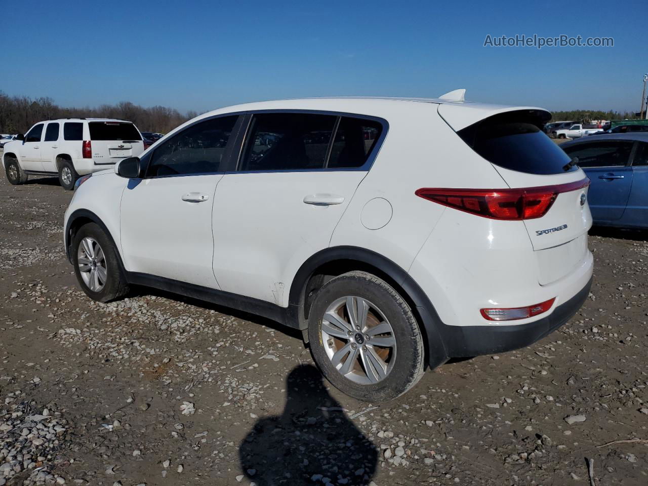 2017 Kia Sportage Lx White vin: KNDPM3AC8H7269394