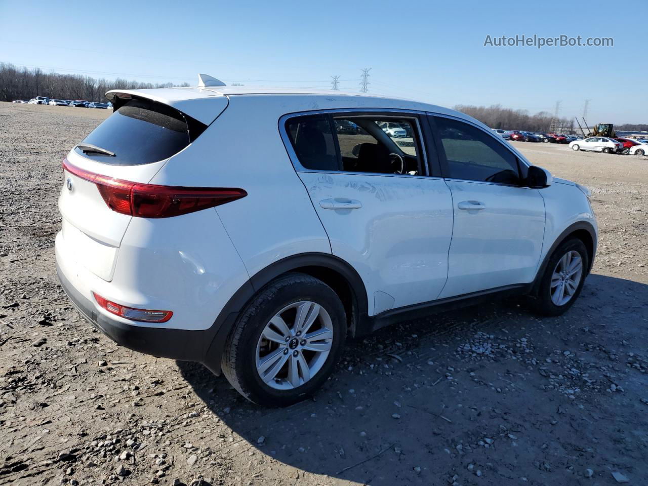 2017 Kia Sportage Lx White vin: KNDPM3AC8H7269394