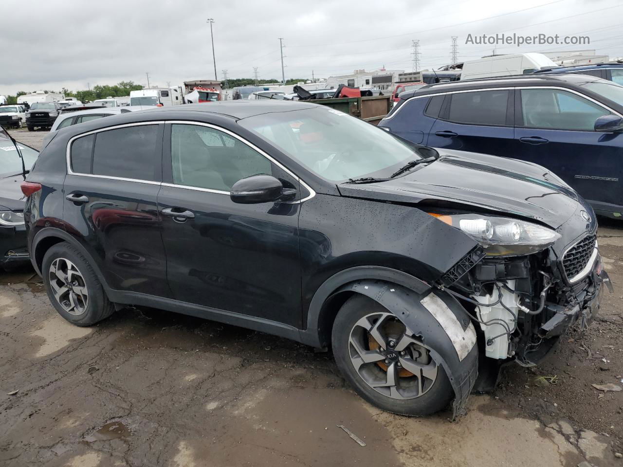 2020 Kia Sportage Lx Black vin: KNDPM3AC8L7678438