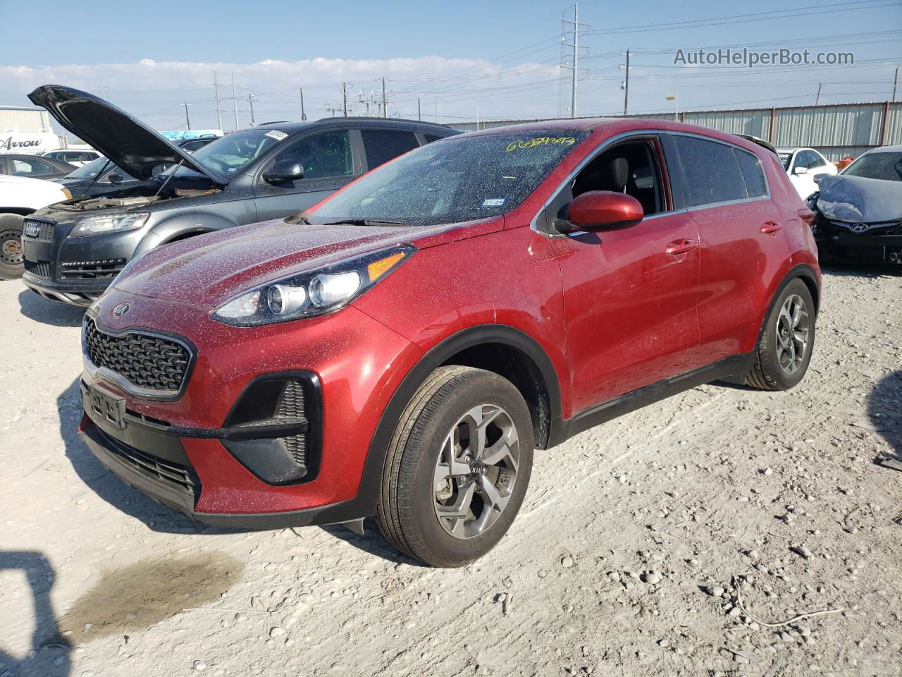 2020 Kia Sportage Lx Красный vin: KNDPM3AC8L7737214