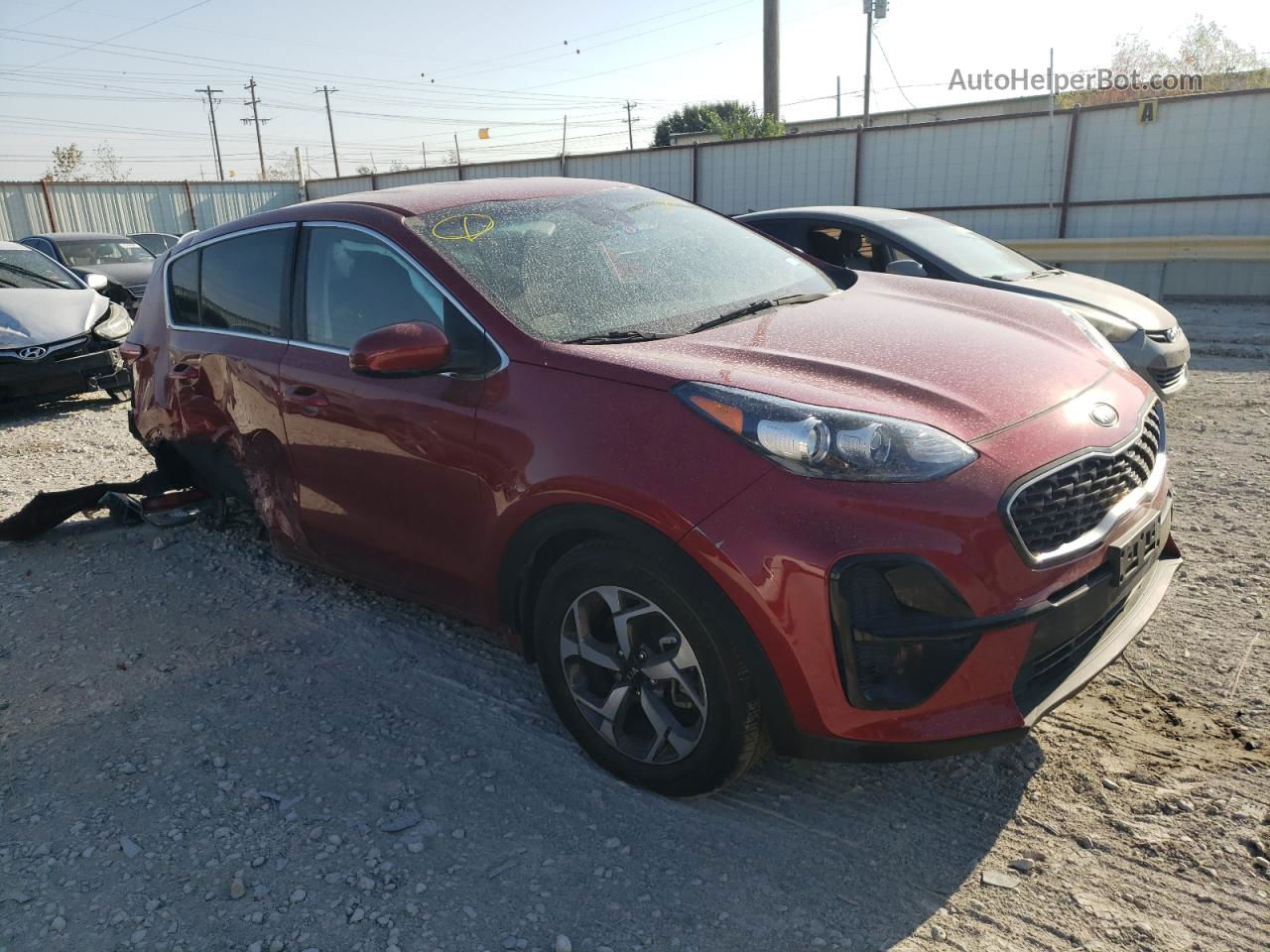 2020 Kia Sportage Lx Красный vin: KNDPM3AC8L7737214