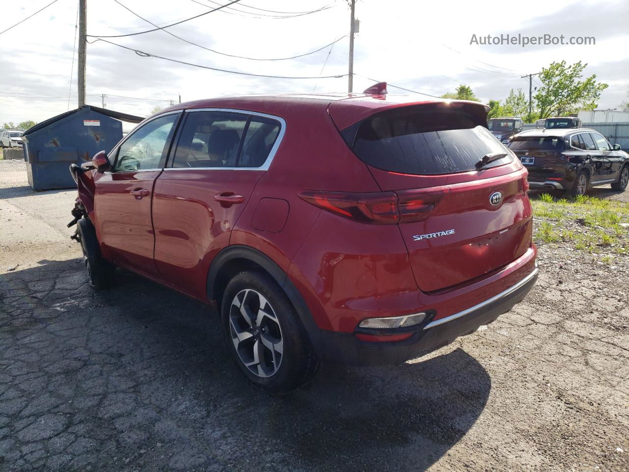 2020 Kia Sportage Lx Red vin: KNDPM3AC8L7766695