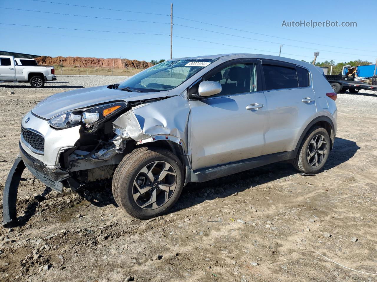 2020 Kia Sportage Lx Silver vin: KNDPM3AC8L7785604