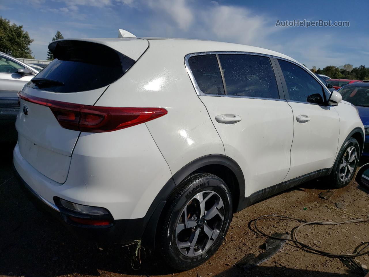 2020 Kia Sportage Lx White vin: KNDPM3AC8L7815510