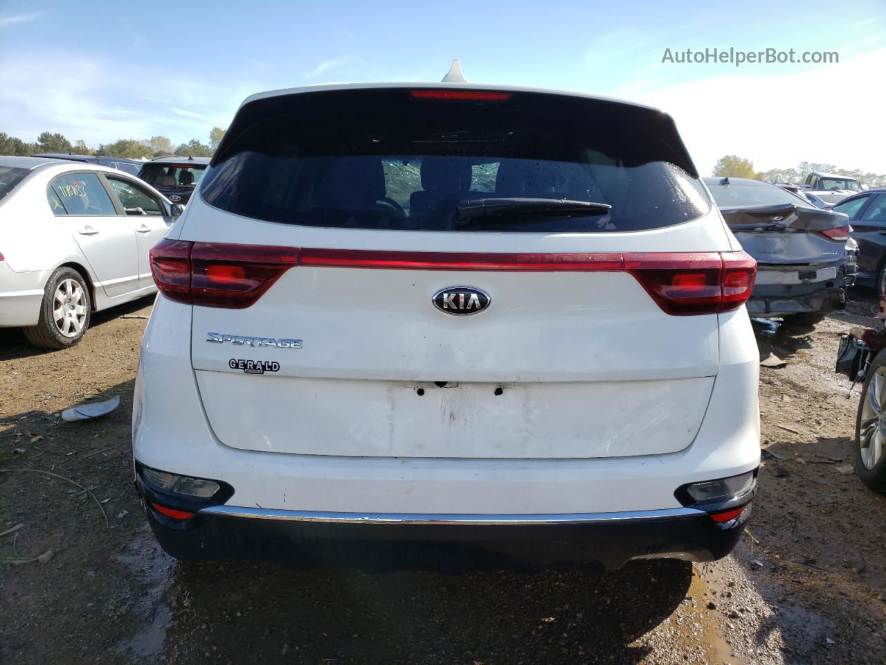 2020 Kia Sportage Lx White vin: KNDPM3AC8L7815510