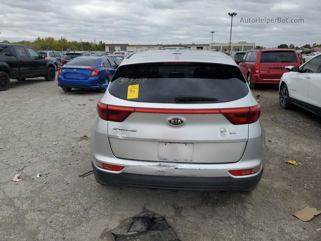 2017 Kia Sportage Lx Silver vin: KNDPM3AC9H7152195