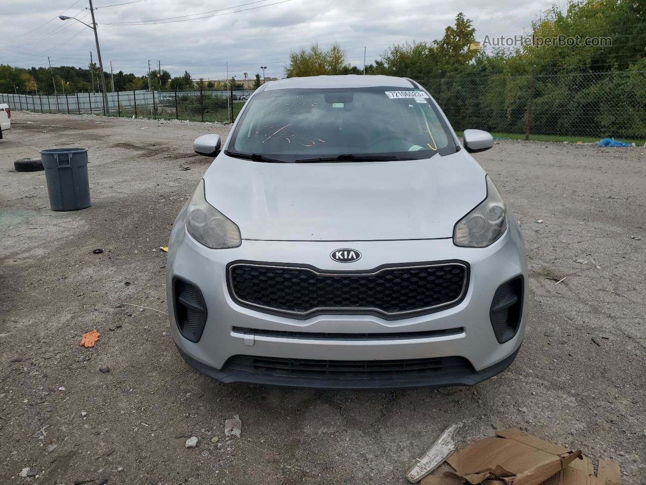 2017 Kia Sportage Lx Серебряный vin: KNDPM3AC9H7152195