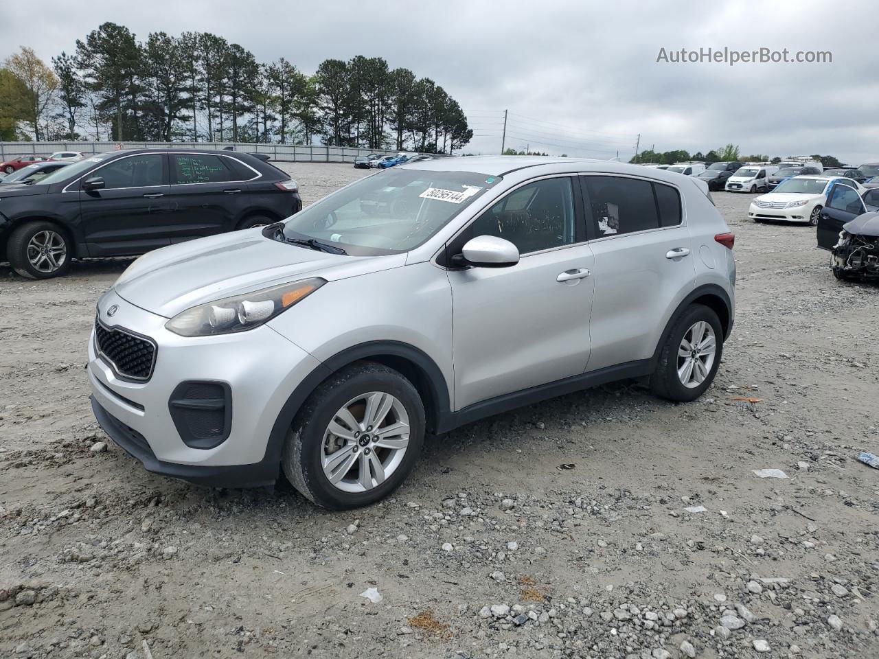 2017 Kia Sportage Lx Серебряный vin: KNDPM3AC9H7152195