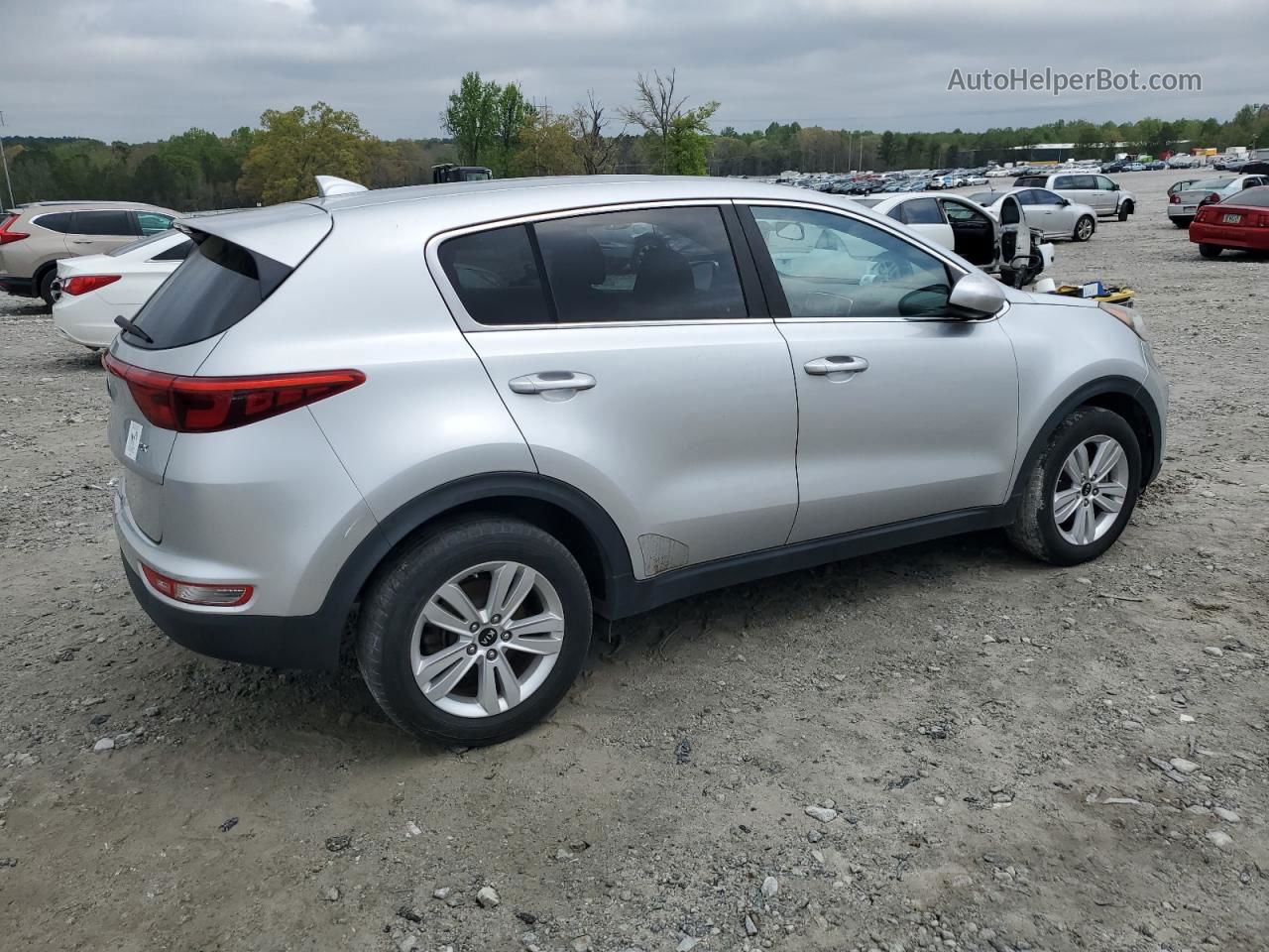 2017 Kia Sportage Lx Silver vin: KNDPM3AC9H7152195