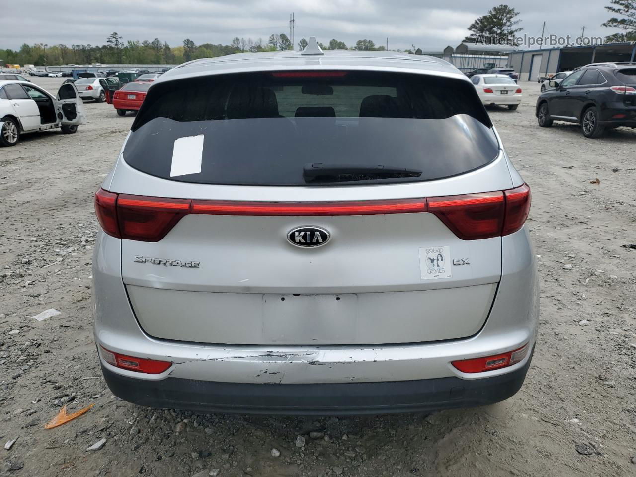 2017 Kia Sportage Lx Silver vin: KNDPM3AC9H7152195