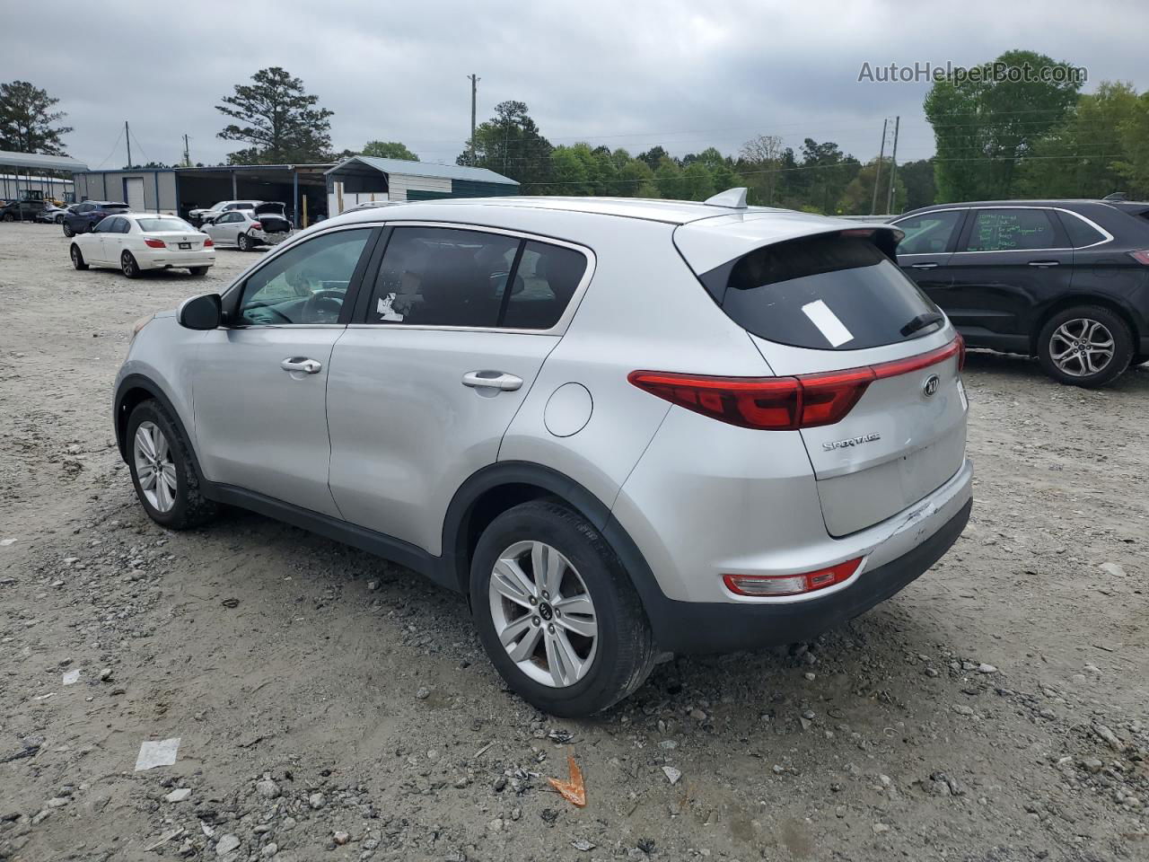 2017 Kia Sportage Lx Серебряный vin: KNDPM3AC9H7152195