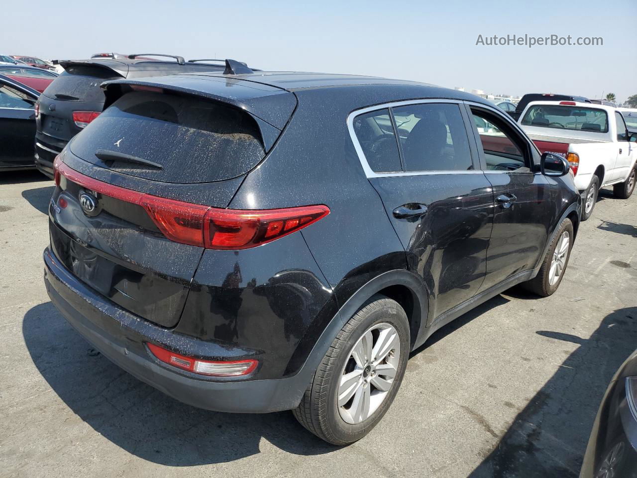 2017 Kia Sportage Lx Черный vin: KNDPM3AC9H7174097