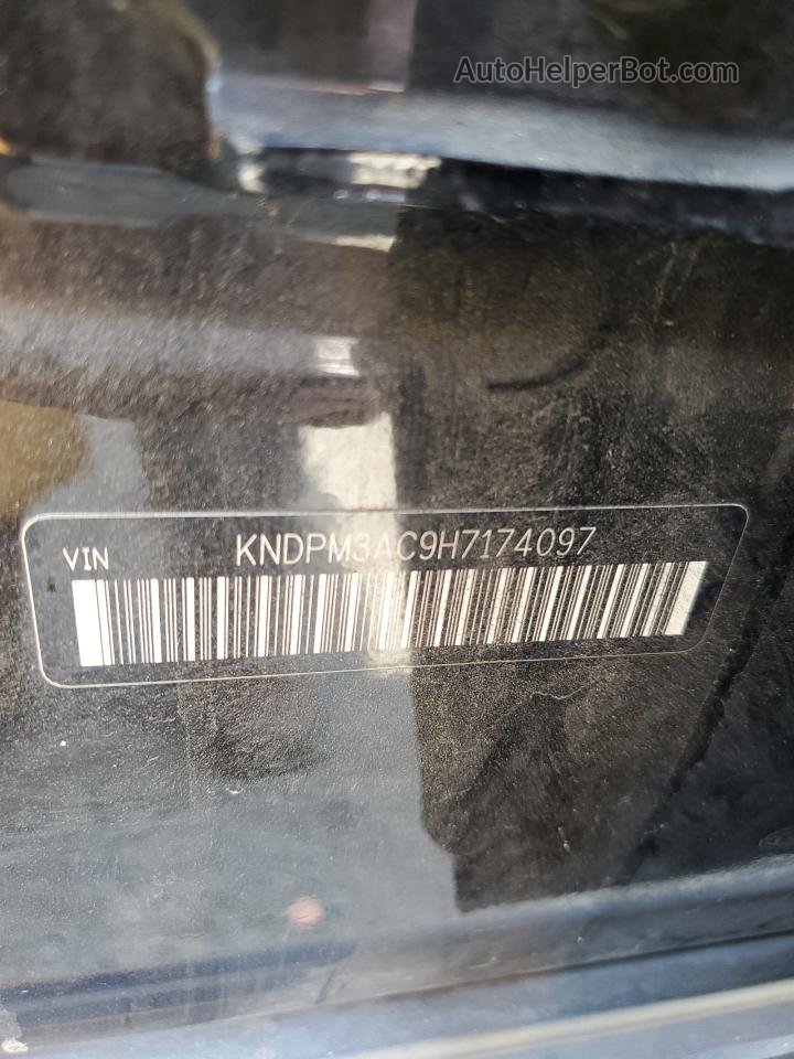 2017 Kia Sportage Lx Черный vin: KNDPM3AC9H7174097