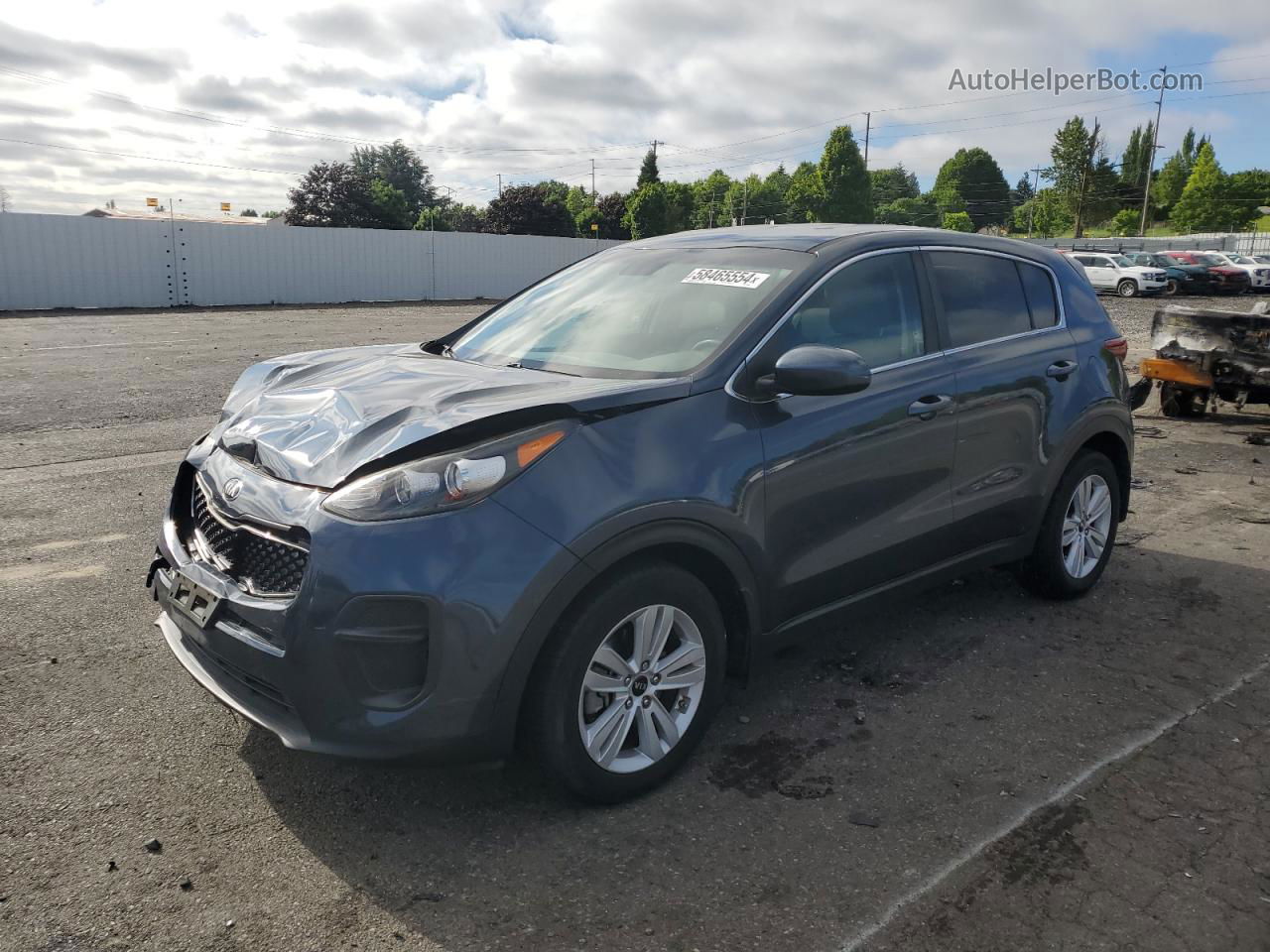 2017 Kia Sportage Lx Blue vin: KNDPM3AC9H7232869