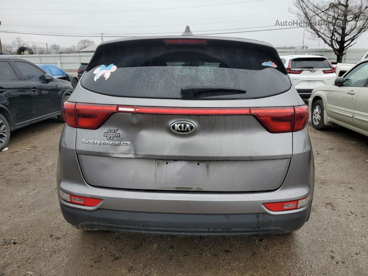 2017 Kia Sportage Lx Gray vin: KNDPM3AC9H7238106