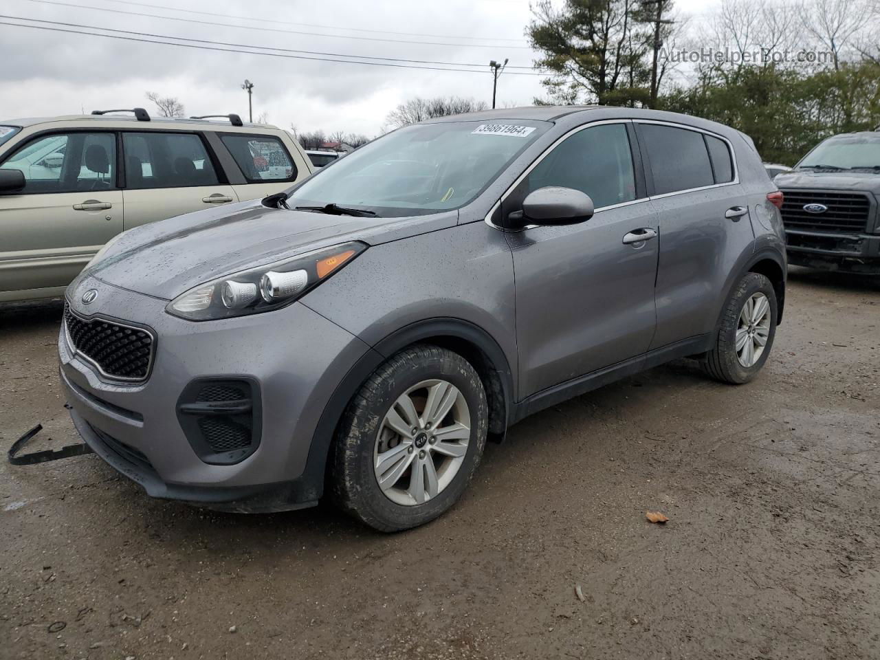 2017 Kia Sportage Lx Серый vin: KNDPM3AC9H7238106