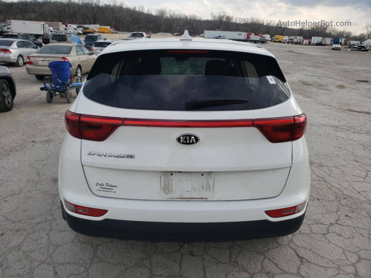 2017 Kia Sportage Lx White vin: KNDPM3AC9H7242138