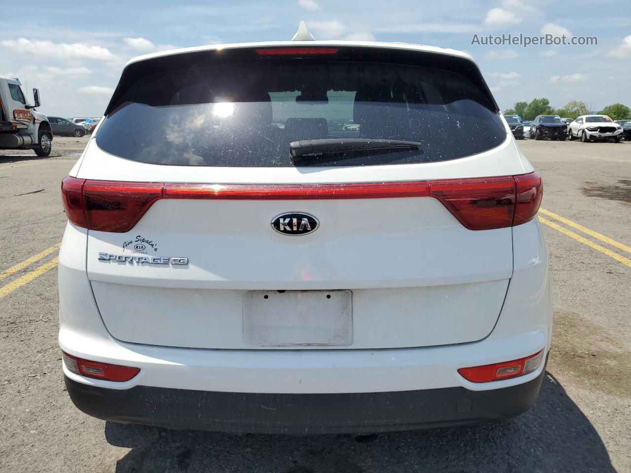 2017 Kia Sportage Lx White vin: KNDPM3ACXH7032065