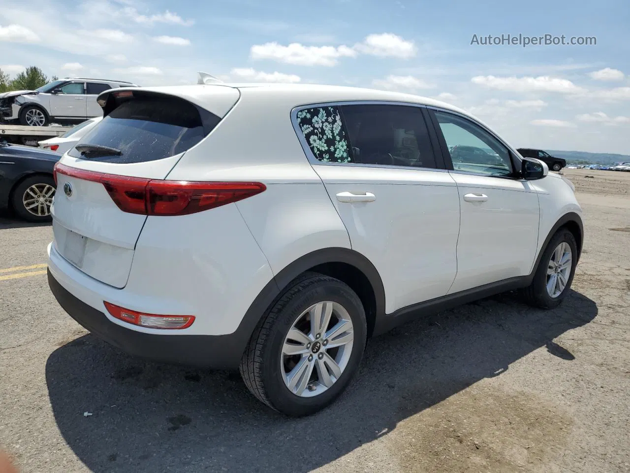 2017 Kia Sportage Lx White vin: KNDPM3ACXH7032065