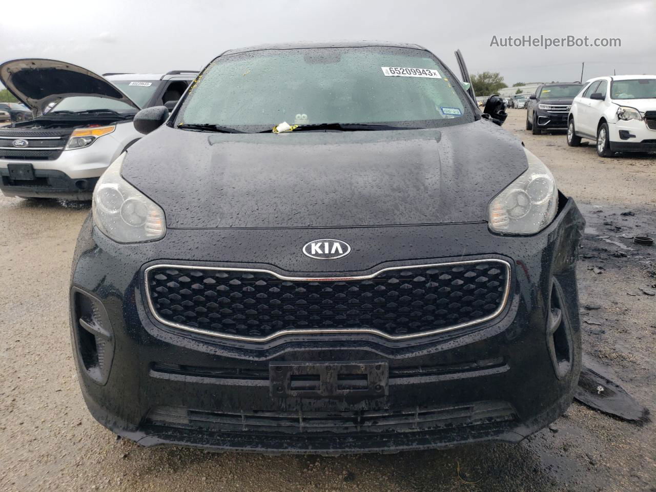 2017 Kia Sportage Lx Black vin: KNDPM3ACXH7072999