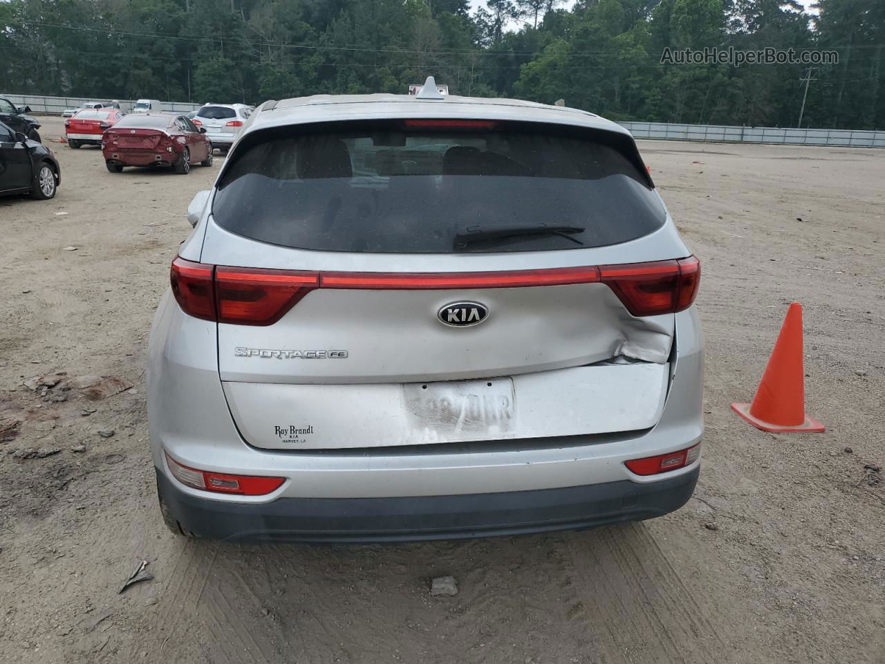 2017 Kia Sportage Lx Серебряный vin: KNDPM3ACXH7112028