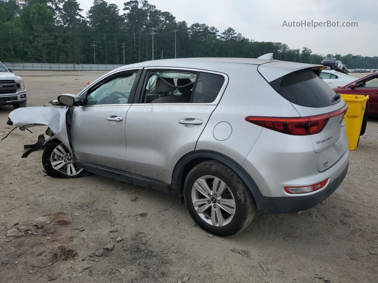 2017 Kia Sportage Lx Silver vin: KNDPM3ACXH7112028