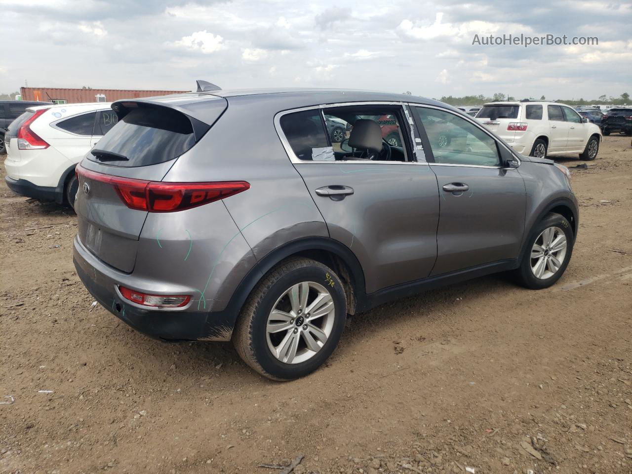 2017 Kia Sportage Lx Silver vin: KNDPM3ACXH7167451