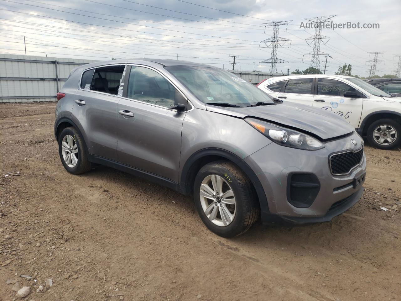 2017 Kia Sportage Lx Silver vin: KNDPM3ACXH7167451