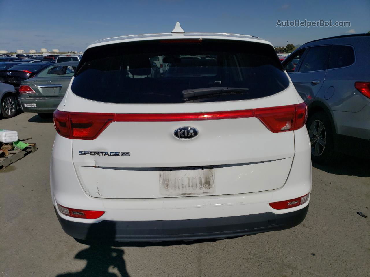 2017 Kia Sportage Lx White vin: KNDPM3ACXH7177154