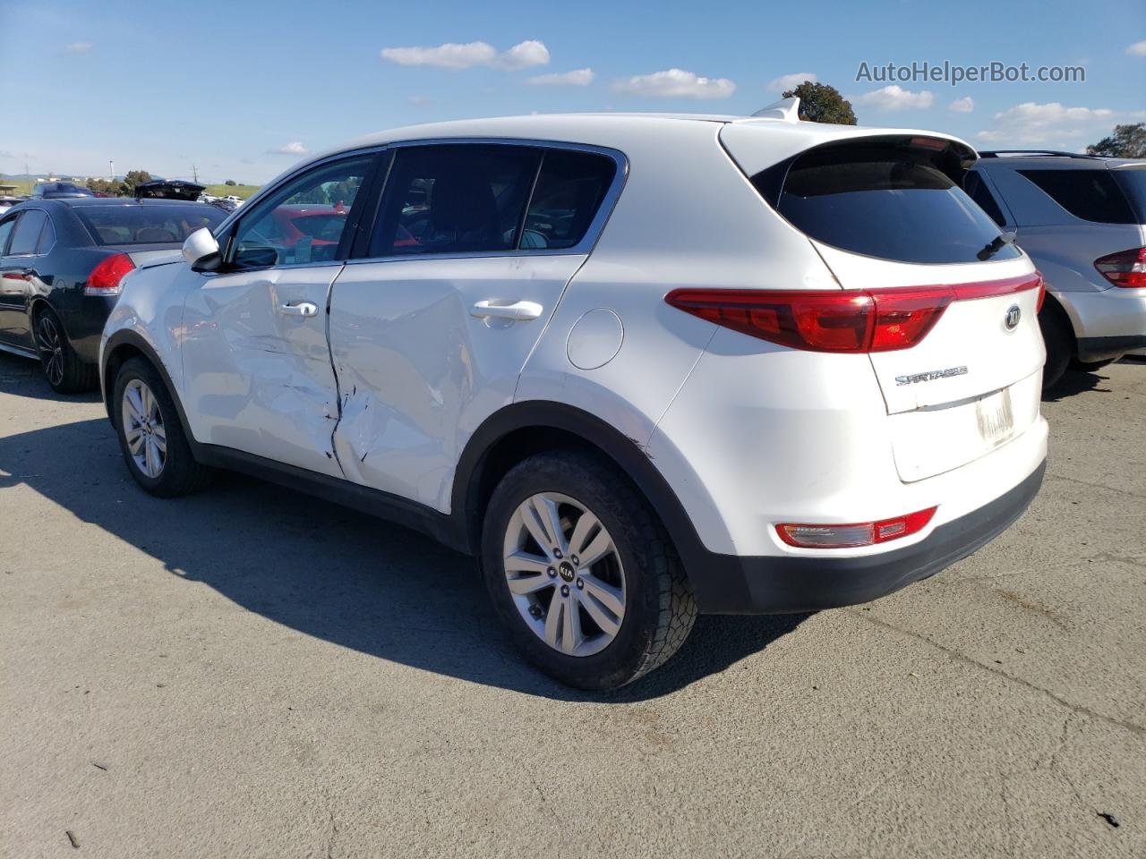 2017 Kia Sportage Lx White vin: KNDPM3ACXH7177154