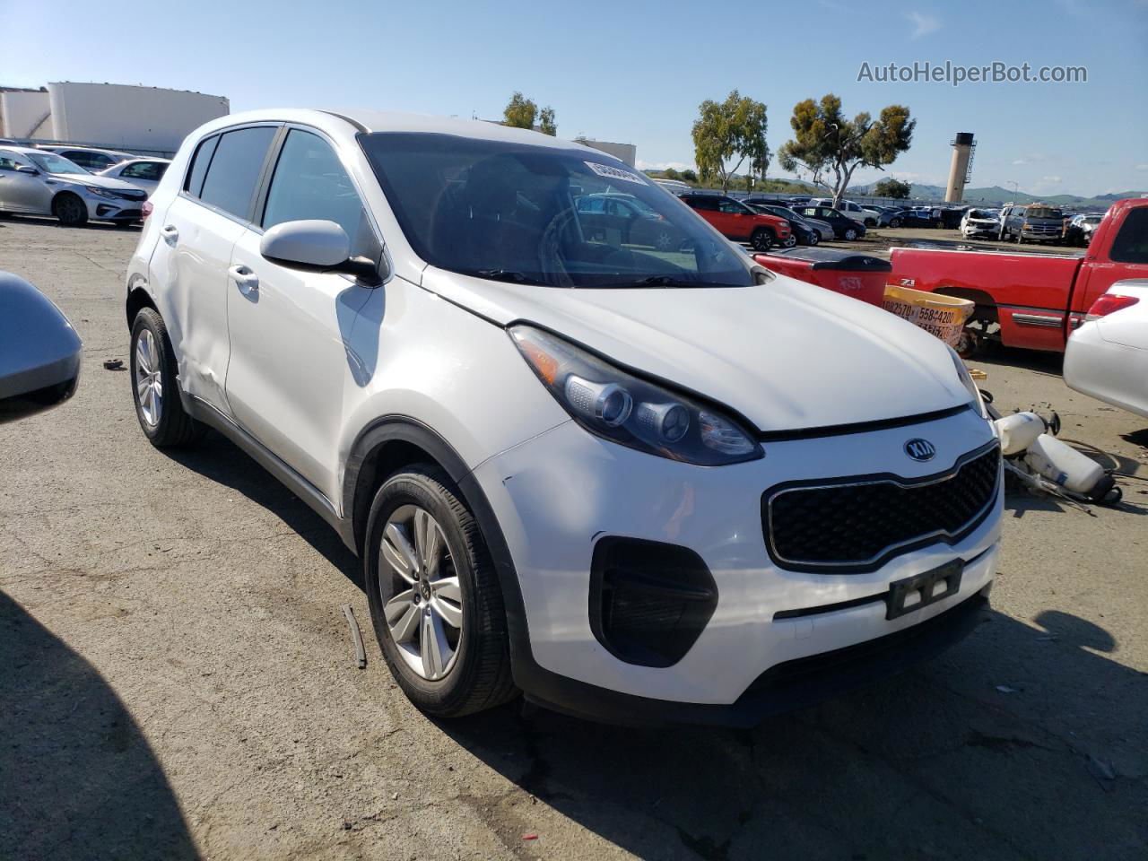 2017 Kia Sportage Lx White vin: KNDPM3ACXH7177154