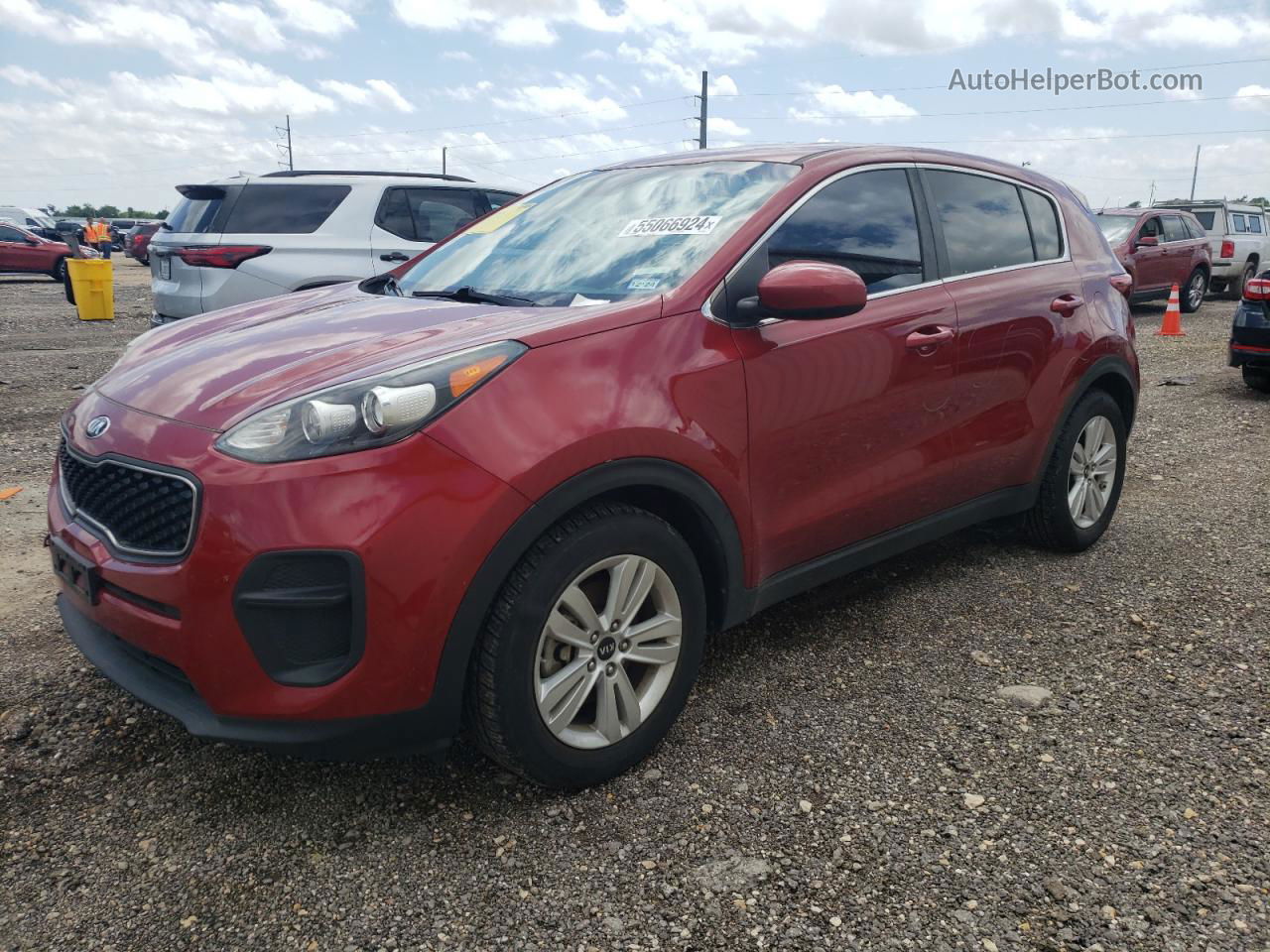 2017 Kia Sportage Lx Red vin: KNDPM3ACXH7218155