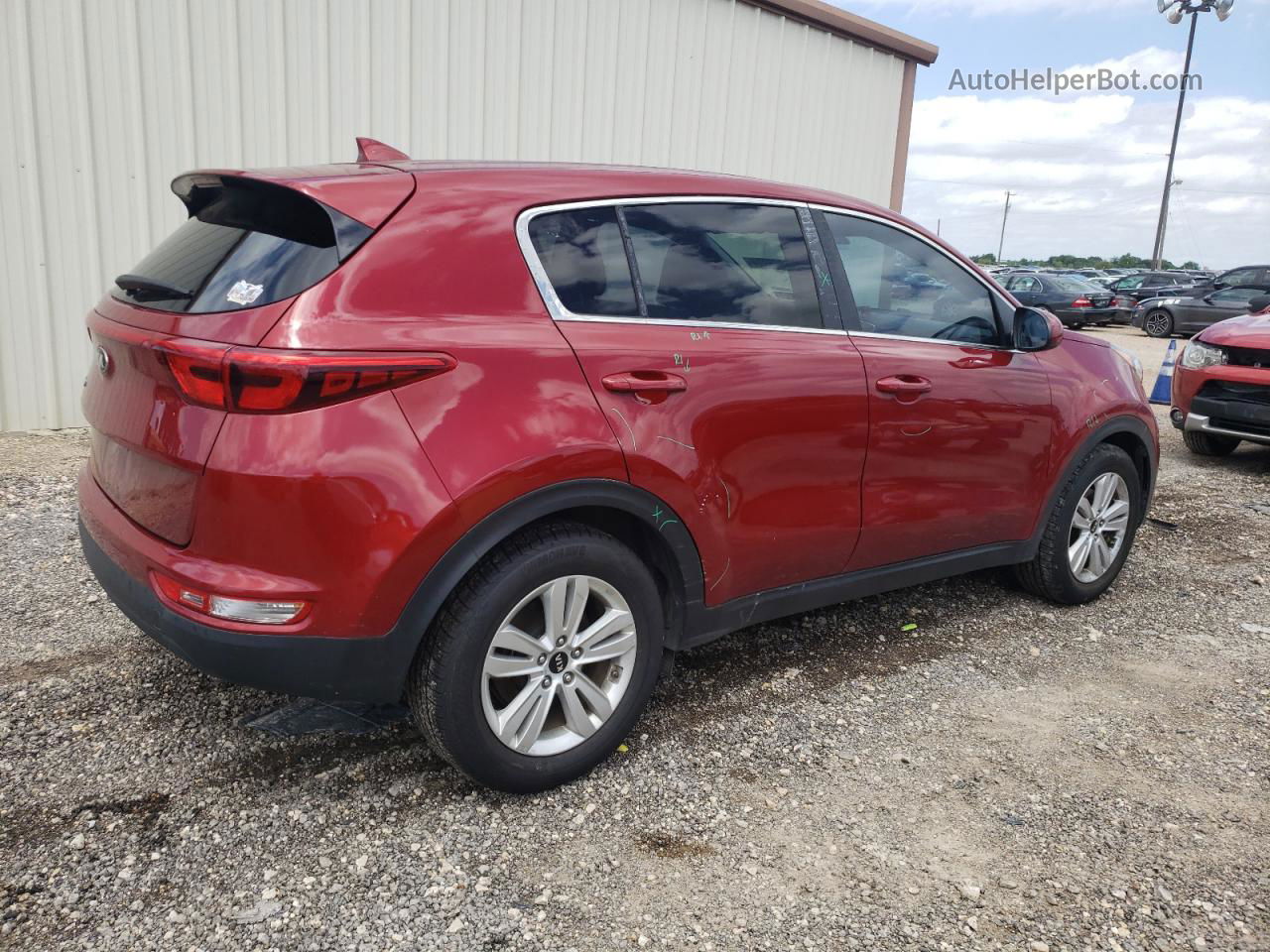 2017 Kia Sportage Lx Red vin: KNDPM3ACXH7218155