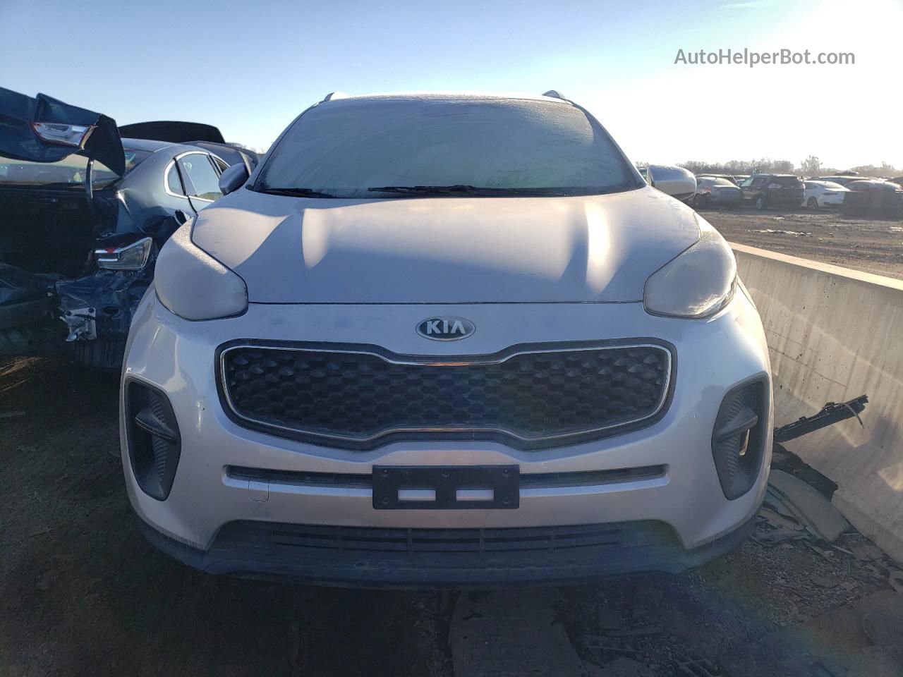 2017 Kia Sportage Lx Silver vin: KNDPM3ACXH7264634