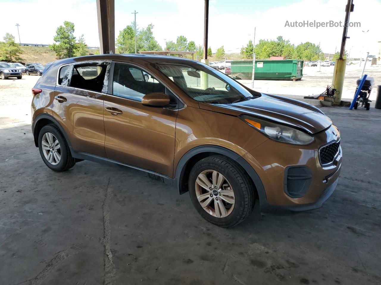 2017 Kia Sportage Lx Коричневый vin: KNDPM3ACXH7296757