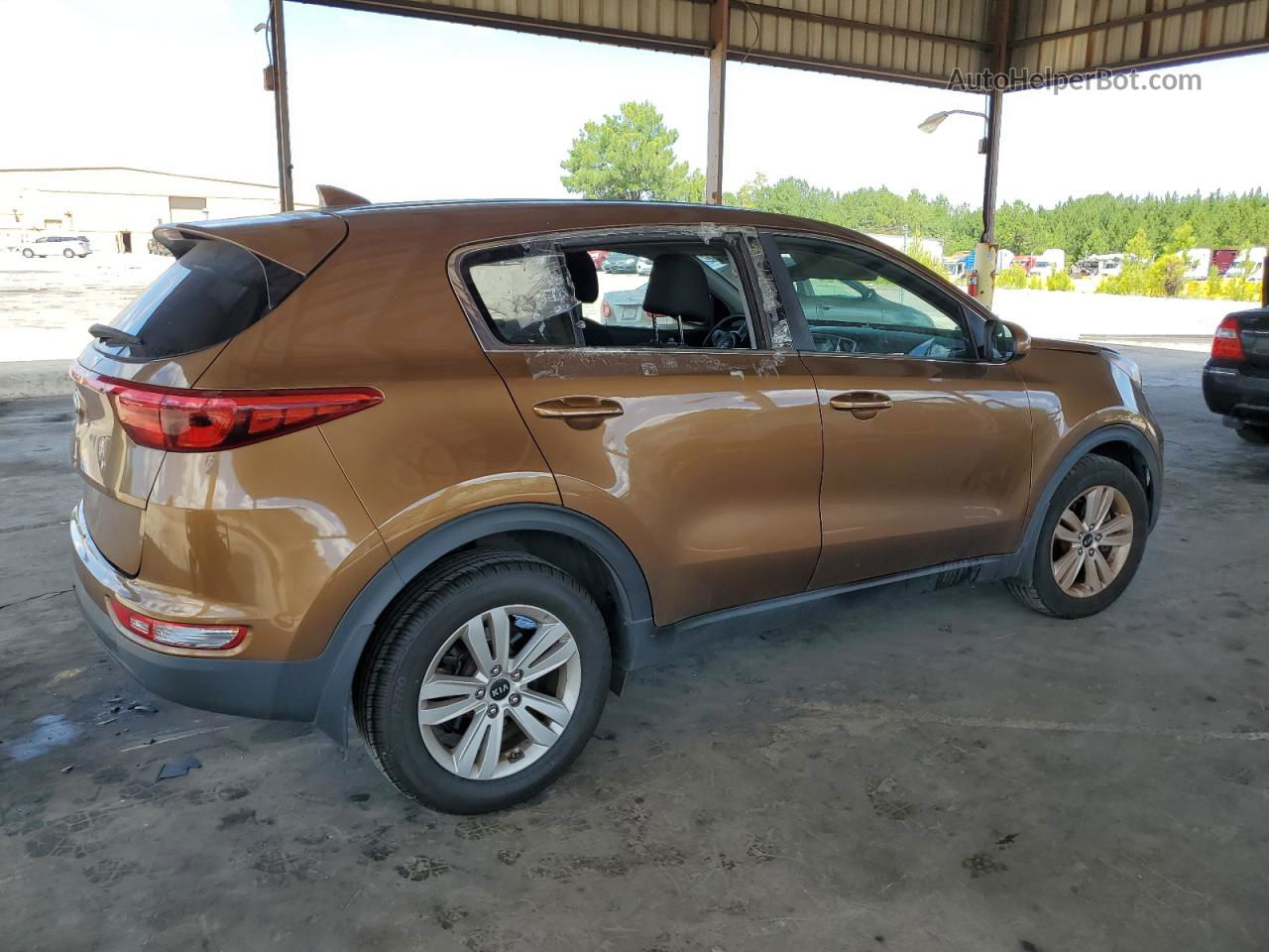 2017 Kia Sportage Lx Brown vin: KNDPM3ACXH7296757