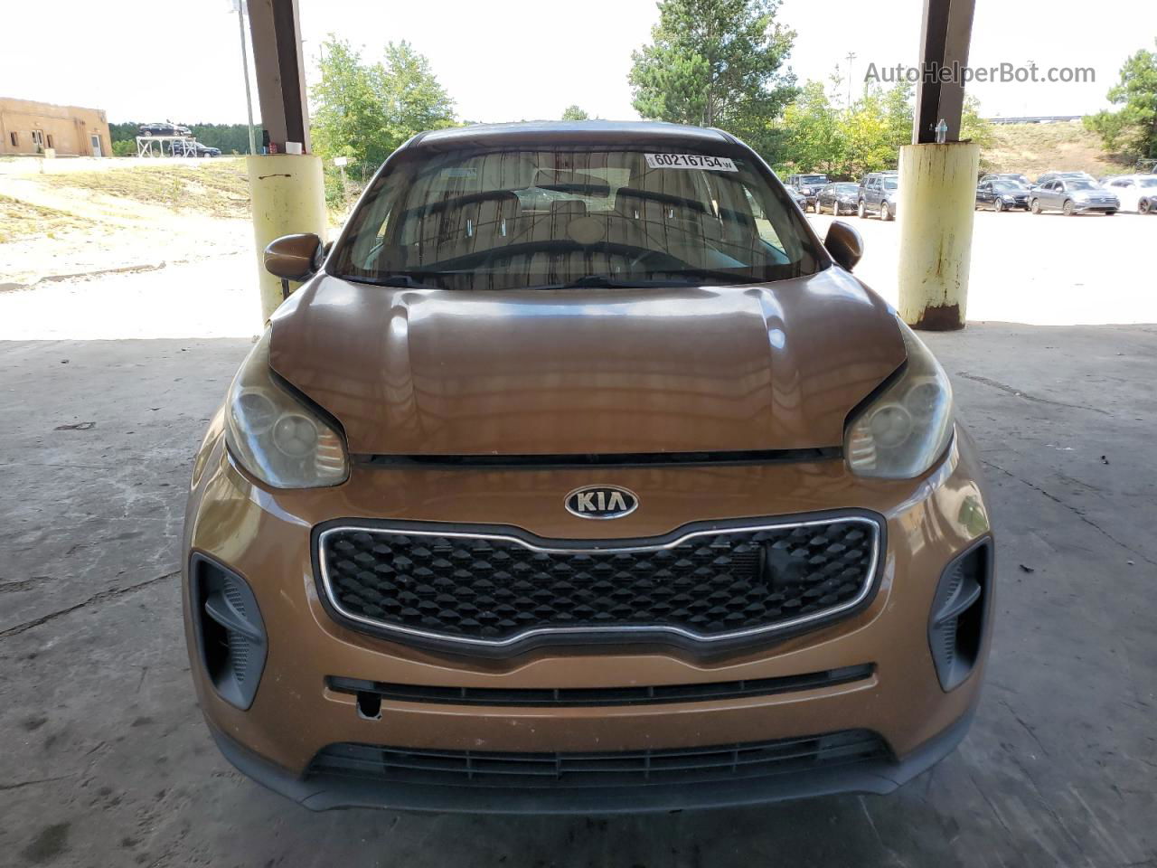 2017 Kia Sportage Lx Brown vin: KNDPM3ACXH7296757