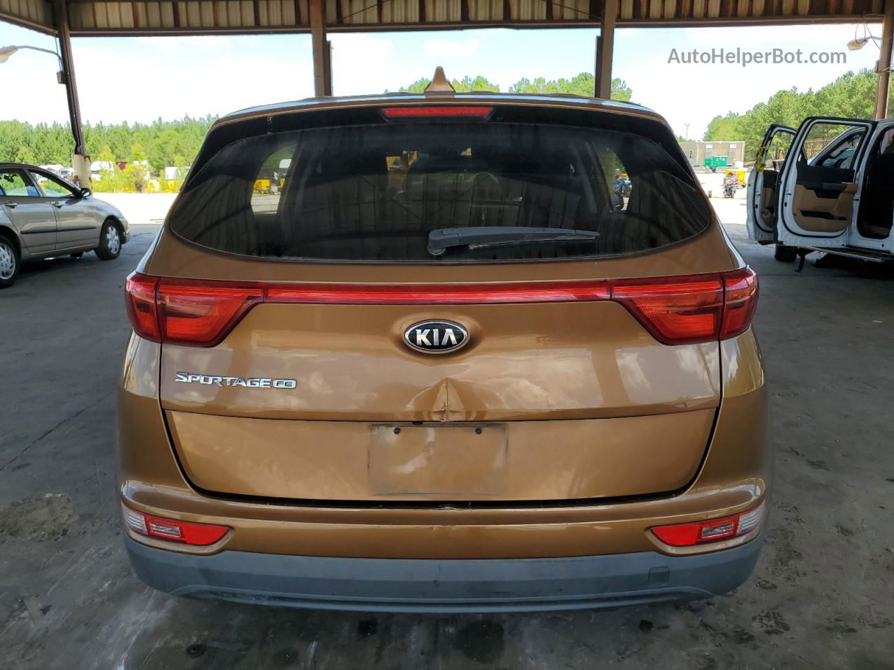 2017 Kia Sportage Lx Brown vin: KNDPM3ACXH7296757