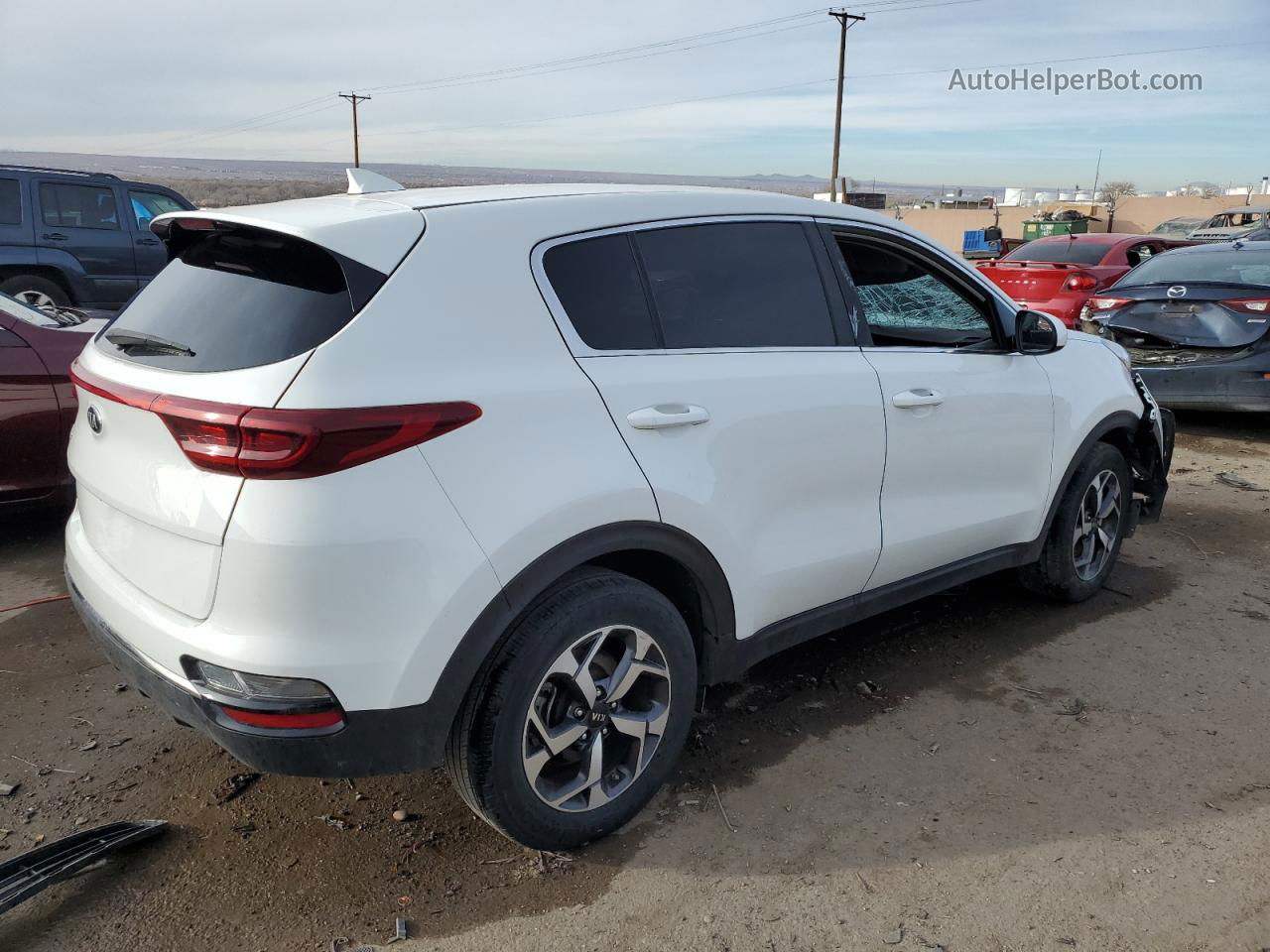 2020 Kia Sportage Lx White vin: KNDPM3ACXL7688744