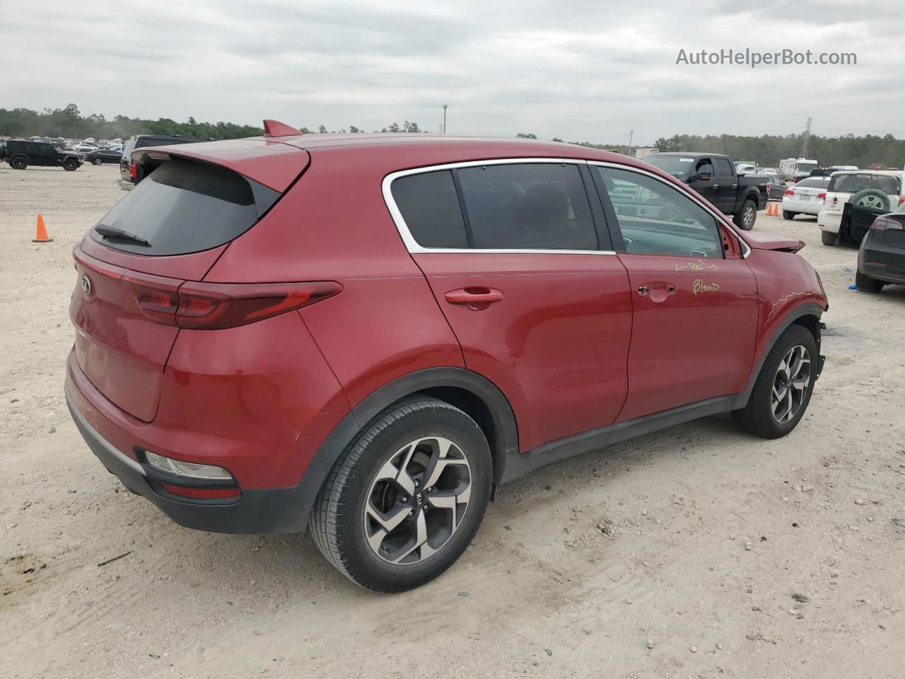 2020 Kia Sportage Lx Красный vin: KNDPM3ACXL7720172