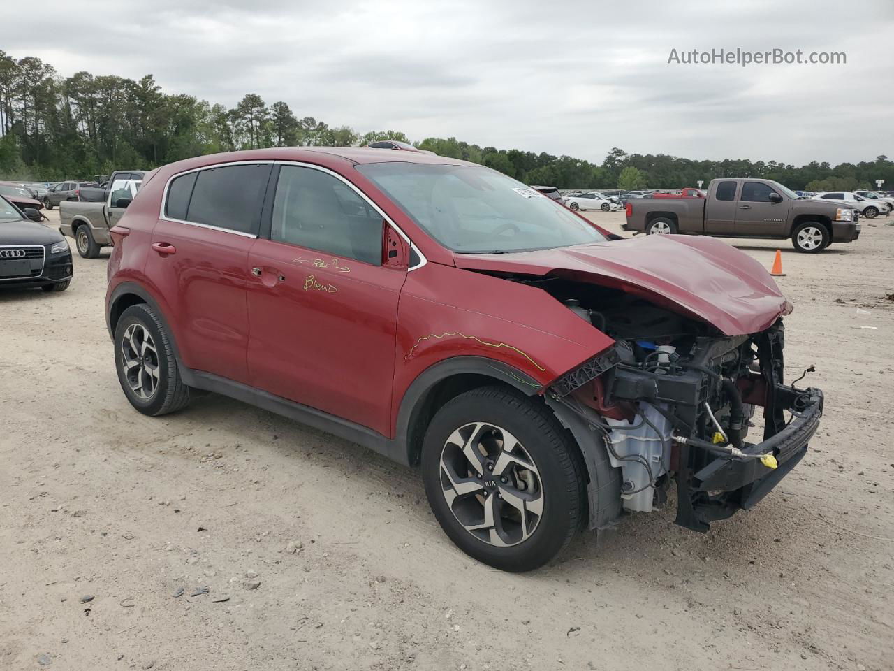 2020 Kia Sportage Lx Red vin: KNDPM3ACXL7720172